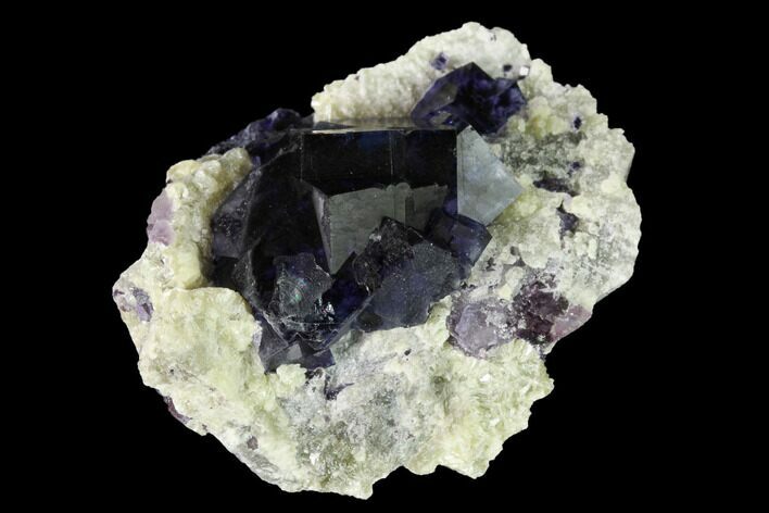 Purple-Blue Cubic Fluorite Crystals - Inner Mongolia #146932